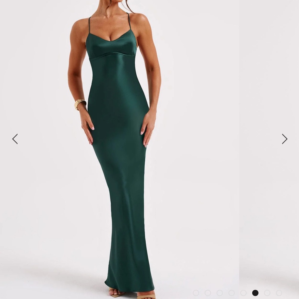 Babyboo Emerald Green Malika Maxi Dress